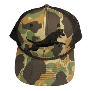 Paramount Hat Comfort Snapback Camo Green Brown Dog Lab Mesh‎ One Size Fits Most